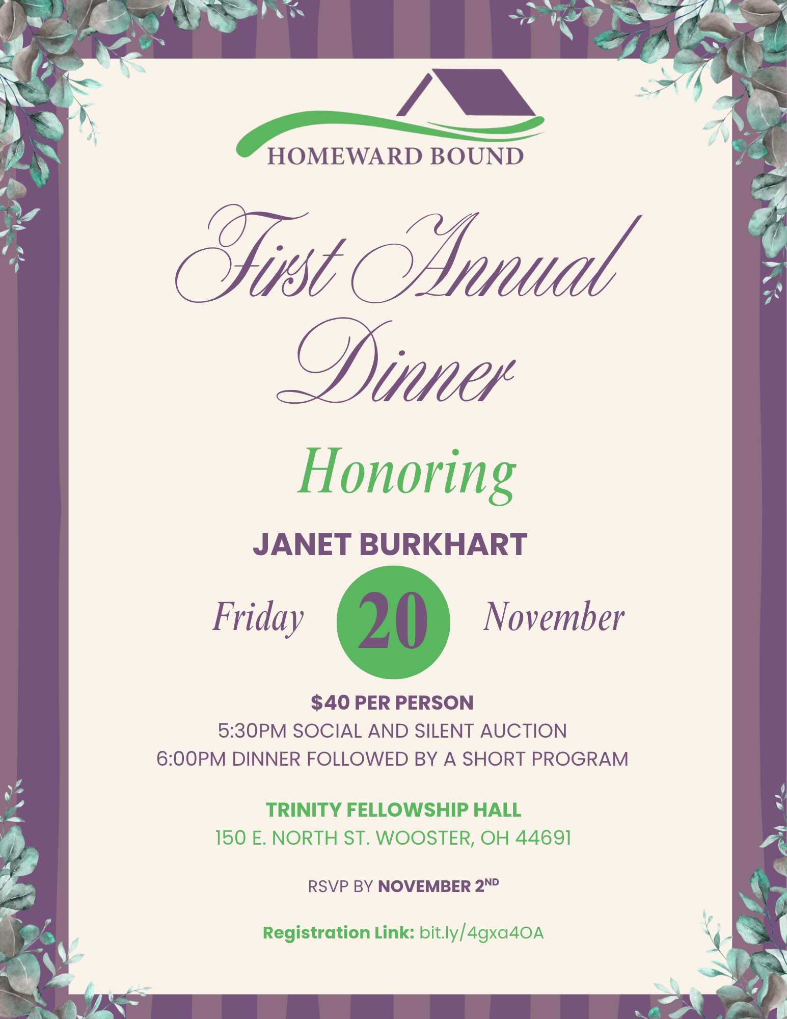 Homeward Bound’s First Annual Dinner